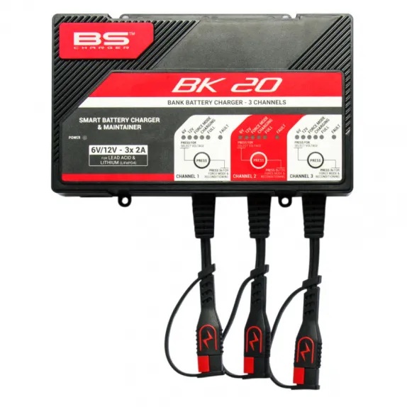 BS BATTERY ΦΟΡΤΙΣΤΗΣ ΜΠΑΤΑΡΙΩΝ BK20 ΜΕ 3 ΘΥΡΕΣ