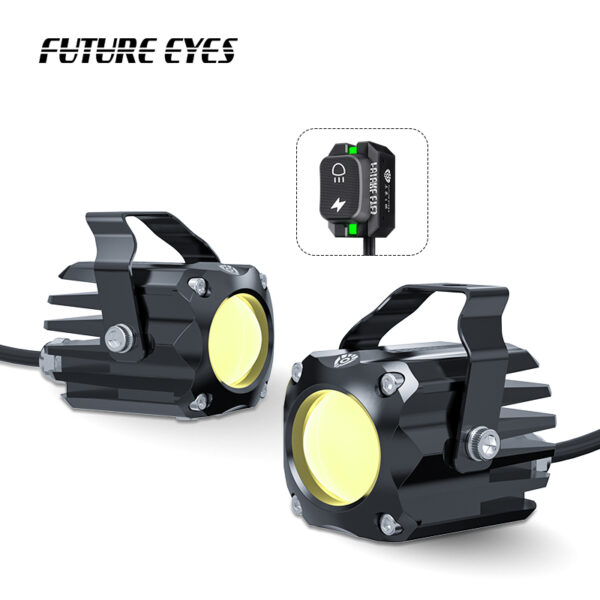 ΠΡΟΒΟΛΑΚΙΑ ΜΗΧΑΝΗΣ LED FUTURE EYES F150S ΚΙΤΡΙΝΟ-ΛΕΥΚΟ