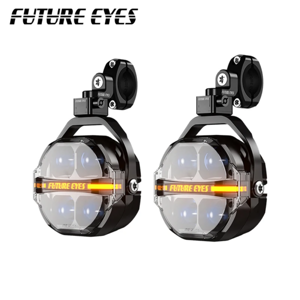 ΠΡΟΒΟΛΑΚΙΑ ΜΗΧΑΝΗΣ LED ΥΠΕΡ-ΥΨΗΛΗΣ ΙΣΧΥΟΣ FUTURE EYES Χ100 ΚΙΤΡΙΝΟ-ΛΕΥΚΟ