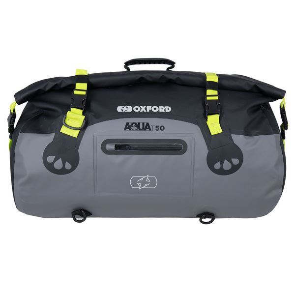 Oxford AQUA T-50 Roll Bag BLACK/GREY/FLUON OL462