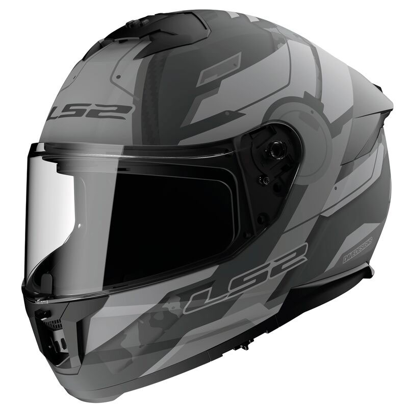 LS2 FF808 STREAM II SHADOW MATT TITANIUM GREY