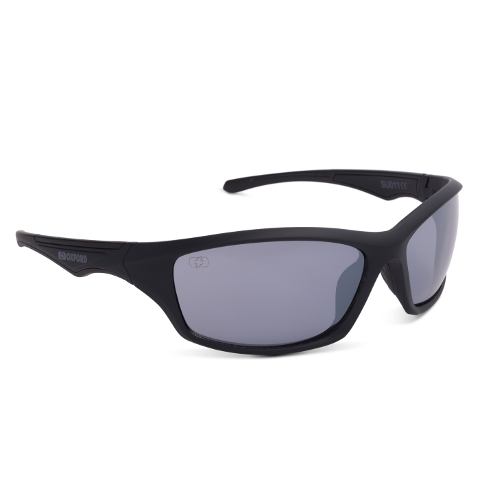 ΓΥΑΛΙΑ ΗΛΙΟΥ OXFORD Camino Black Frame Silver Mirror Lens Sunglasses SU011 
